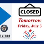 Mississippi Department of Revenue to Close for Independence Day Holiday The Mississippi Department of Revenue will be closed tomorrow Friday, July 3, for the 4th of July ho