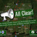 National Weather Service Memphis Declares All Clear After Severe Storm Threat Photos from US National Weather Service Memphis Tennessee's post