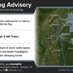 Dense fog prompts travel advisory in parts of Tennessee and Mississippi 🌫️ DENSE FOG ADVISORY: A Dense Fog Advisory is in effect for parts of west Tennessee and north Missi