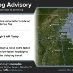 Dense Fog Advisory Expands to Include Additional West Tennessee Counties Heads up! The Dense Fog Advisory has been expanded to include a few more counties in W Tennessee