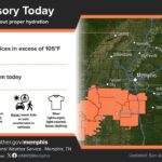 Heat Advisory Cancelled for Areas North of Delta Region Some good news👀!!