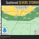 Severe Thunderstorm Risk Upgraded to Level 2/5 for Tonight We have been upgraded to a Slight Risk (Level 2/5) for severe thunderstorms tonight