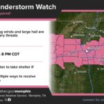 Severe Thunderstorm Watch Reduced in Northern Areas, Still in Effect for Several Counties The severe thunderstorm watch has been trimmed across the north, but remains in effect for numerous