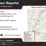 Residents urged to report storm damage from last night's severe weather Did you receive any damage from last night's storms?