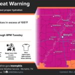 Heat Wave Continues Across Mid-South, National Weather Service Warns Photos from US National Weather Service Memphis Tennessee's post