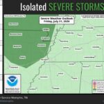 Marginal risk for strong thunderstorms in parts of the Midwest on Friday evening Marginal risk for a few strong to severe thunderstorms late Friday afternoon into Friday evening, ma