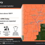 Heat Advisory Extended for Areas Along and West of Mississippi River Photos from US National Weather Service Memphis Tennessee's post