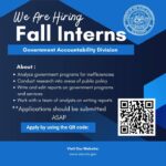 Mississippi Office of the State Auditor seeks fall interns in accountability division The Mississippi Office of the State Auditor is looking to hire fall interns in our government accoun