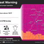 Extreme Heat Warning Issued for Memphis Area Through Sunday Evening Photos from US National Weather Service Memphis Tennessee's post