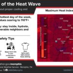 Heat Wave Peaks in Memphis as Temperatures Soar Above 110°F Photos from US National Weather Service Memphis Tennessee's post