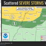 Storms Expected Along and North of I-40 Tonight, National Weather Service Warns Photos from US National Weather Service Memphis Tennessee's post