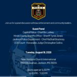 Public Safety Forum in Jackson to Feature Capitol Police Chief and Local Law Enforcement 🚔 Join us tonight for a Public Safety Forum featuring Mississippi Capitol Police Chief Bo Luckey and