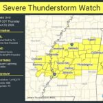 Severe Thunderstorm Watch Issued for Parts of Mississippi Photos from US National Weather Service Memphis Tennessee's post