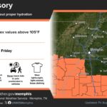 Heat Relief Expected in Portions of Arkansas and Mississippi Photos from US National Weather Service Memphis Tennessee's post