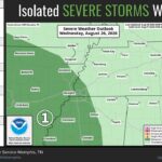 Severe storms possible in parts of the South on Wednesday Here is an updated look at the potential for severe storms across portions of the region Wednesday