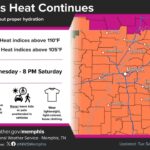 Heat Advisory Issued for Memphis Area Through Sunday Photos from US National Weather Service Memphis Tennessee's post