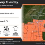 Heat Advisory Issued for Parts of Tennessee, Arkansas, Mississippi Photos from US National Weather Service Memphis Tennessee's post