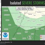 Severe thunderstorms expected across parts of the region this afternoon Isolated strong to severe thunderstorms are anticipated to develop this afternoon and evening