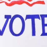 Oct. 5 Voter Registration Deadline Nears in Alcorn County Blue VOTE sign with red stripes, a reminder of the Oct. 5 voter registration deadline