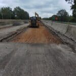 MDOT Paving Work Set for Iuka and Booneville Highways MDOT paving crew equipment on a milled highway lane during a northeast Mississippi overlay project