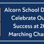 Alcorn County Marching Bands Earn Top-Five State Finishes Alcorn School District graphic announcing Alcorn County marching bands' success at the 2026 state championships