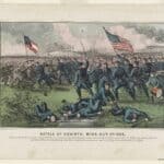 Battle of Corinth Concert Canceled Due to Weather Currier and Ives print of the Battle of Corinth, Oct. 4, 1862, the battle whose anniversary concert was canceled