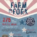 Corinth Farm to Fork Dinner Tickets Due Today Crossroads Museum Corinth Farm to Fork poster listing Oct. 13 dinner at Franklin Courtyard