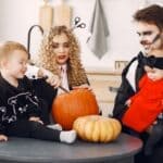 Corinth Halloween Costume Contest Returns; Entries Due Nov. 2 Family in Halloween costumes with pumpkins for the Corinth Halloween costume contest