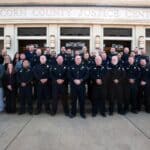 Corinth Police Felony Arrests: September 2026 List Released Corinth Police Department officers in group photo outside the Alcorn County Justice Center, which releases Corinth police felony arrests