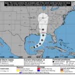 Alcorn County roundup, Oct. 7, 2026: Isaias rain threat grows; symphony opens Sunday National Hurricane Center forecast cone for Tropical Storm Isaias showing a path toward Northeast Mississippi