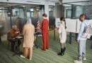 Prentiss County Absentee Voting: Saturday Hours Set Voters waiting in line at a polling place, illustrating Prentiss County absentee voting